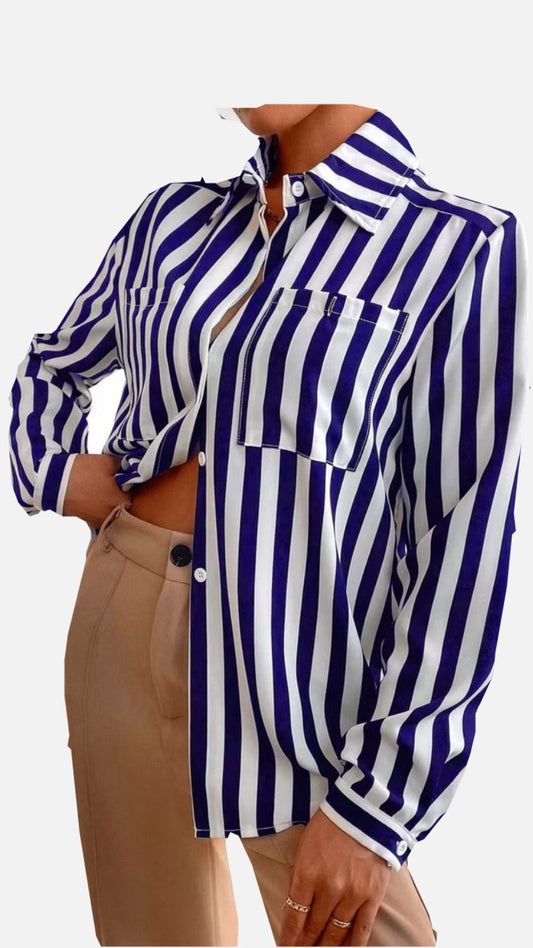 Camisa Listras Largas