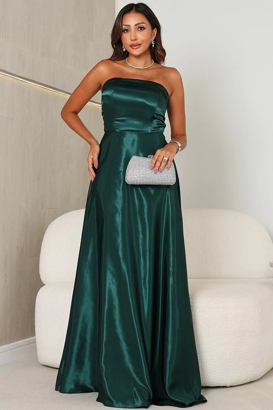 VESTIDO OMBRO AMOSTRA ACETINADO MELISSA