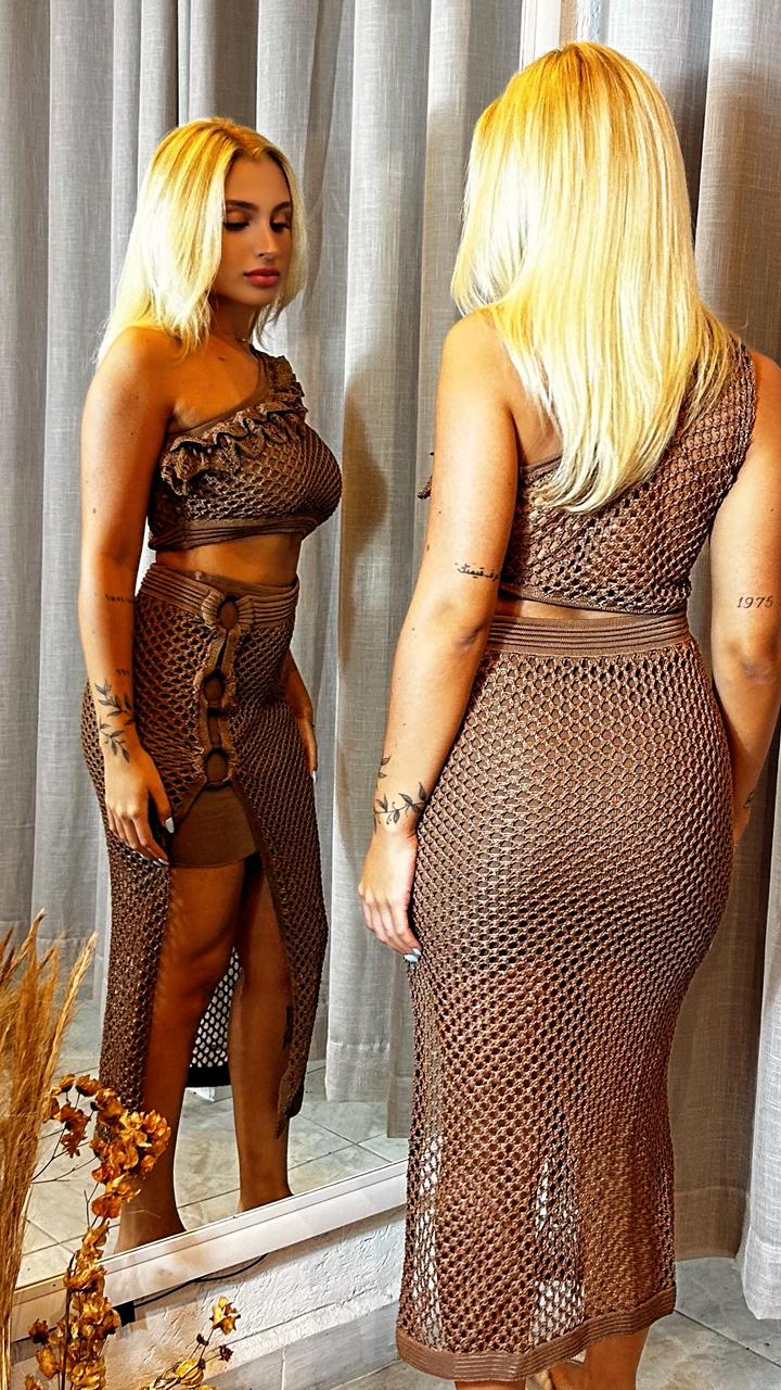 Vestido em Rayon Tricô