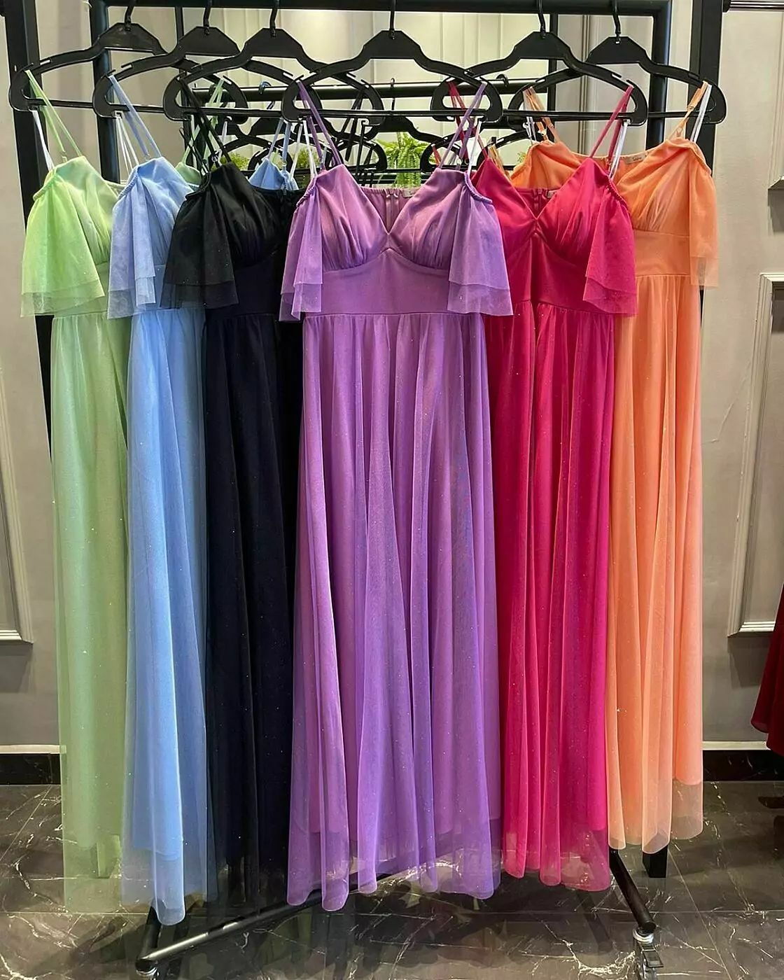 Vestido longo em Tule