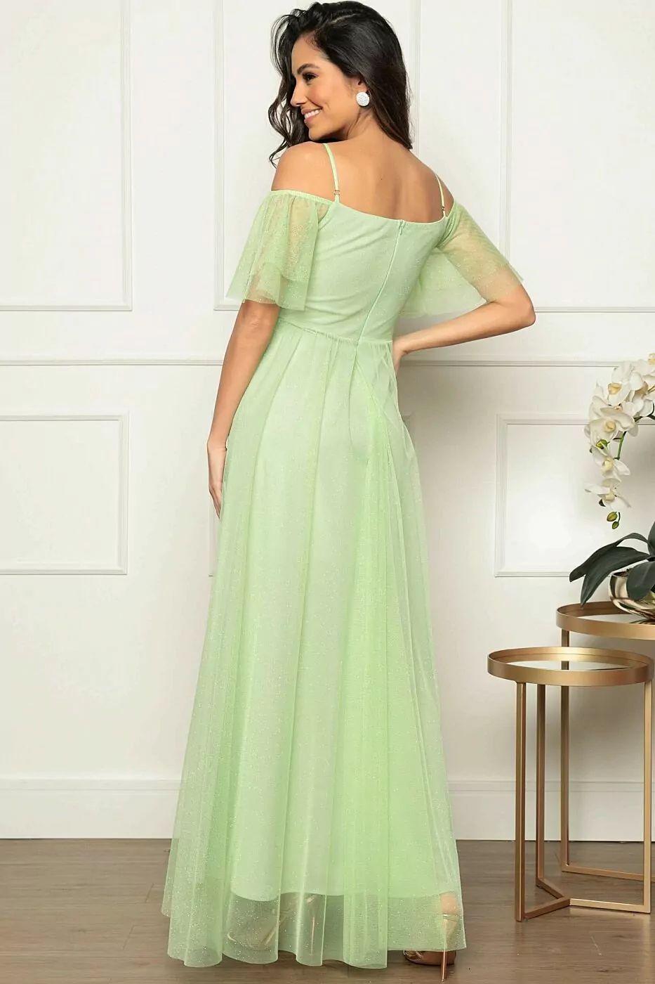 Vestido longo em Tule