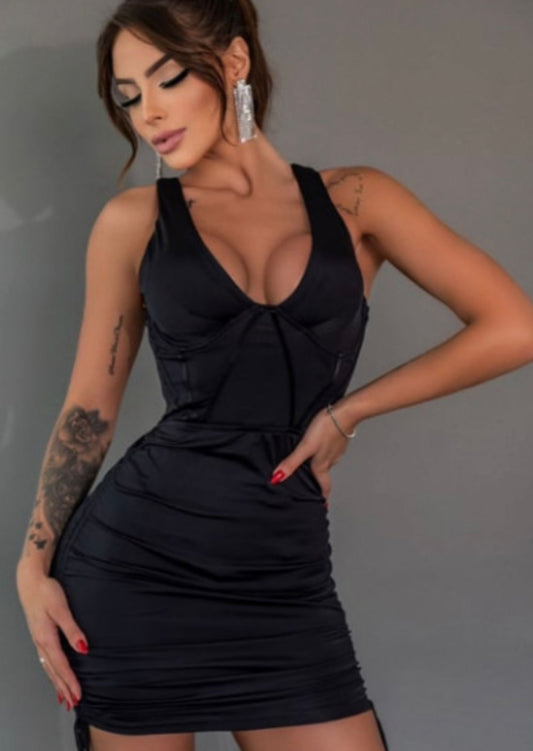 Vestido Tubinho Curto Chocolate