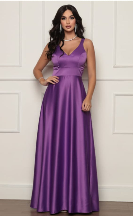 Vestido longo com Fenda