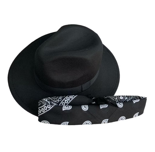 Chapéu Fedora com Bandana