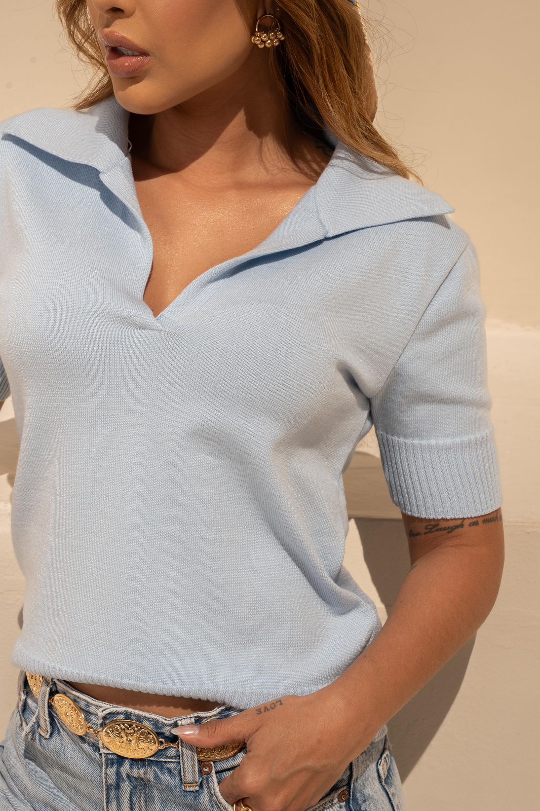 BLUSA MODAL MODELO POLO