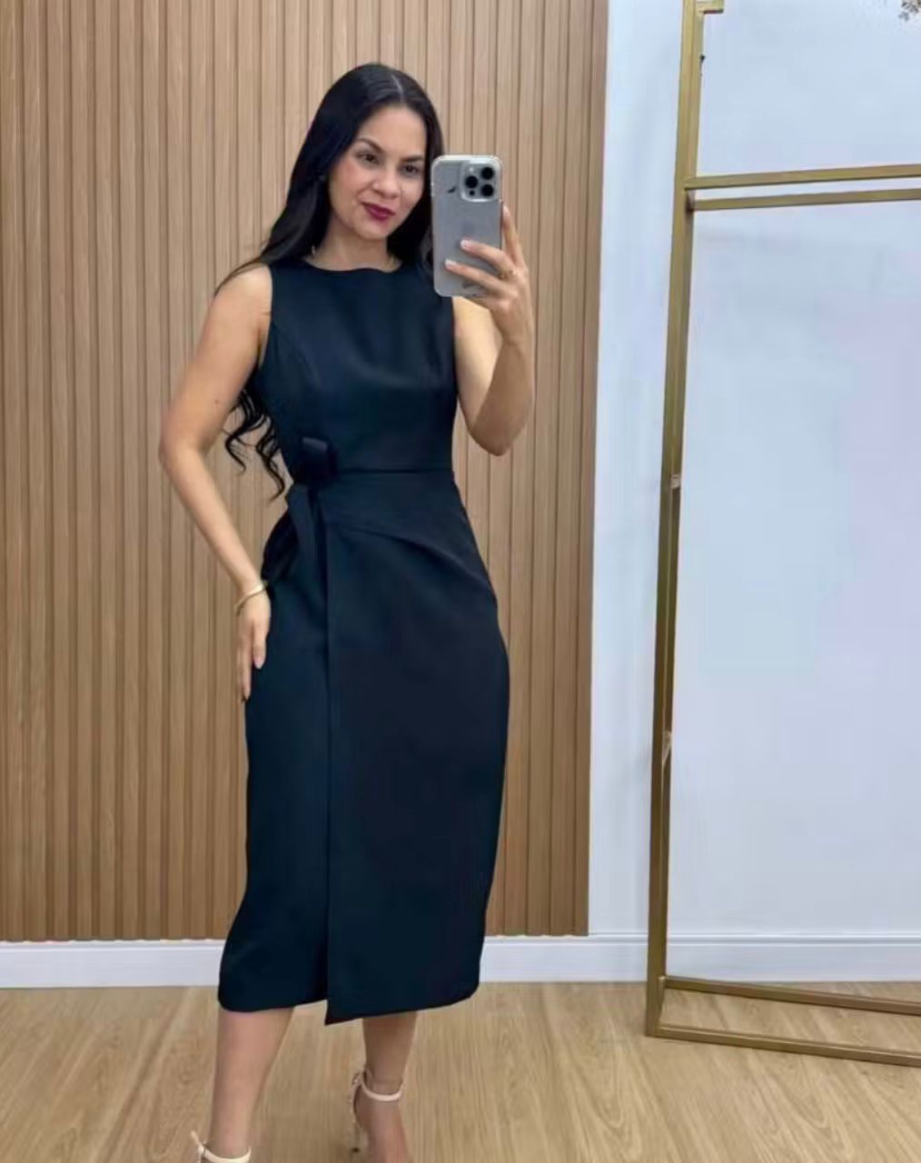 VESTIDO ANA MIDI ALFAIATARIA