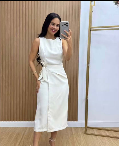 VESTIDO ANA MIDI ALFAIATARIA