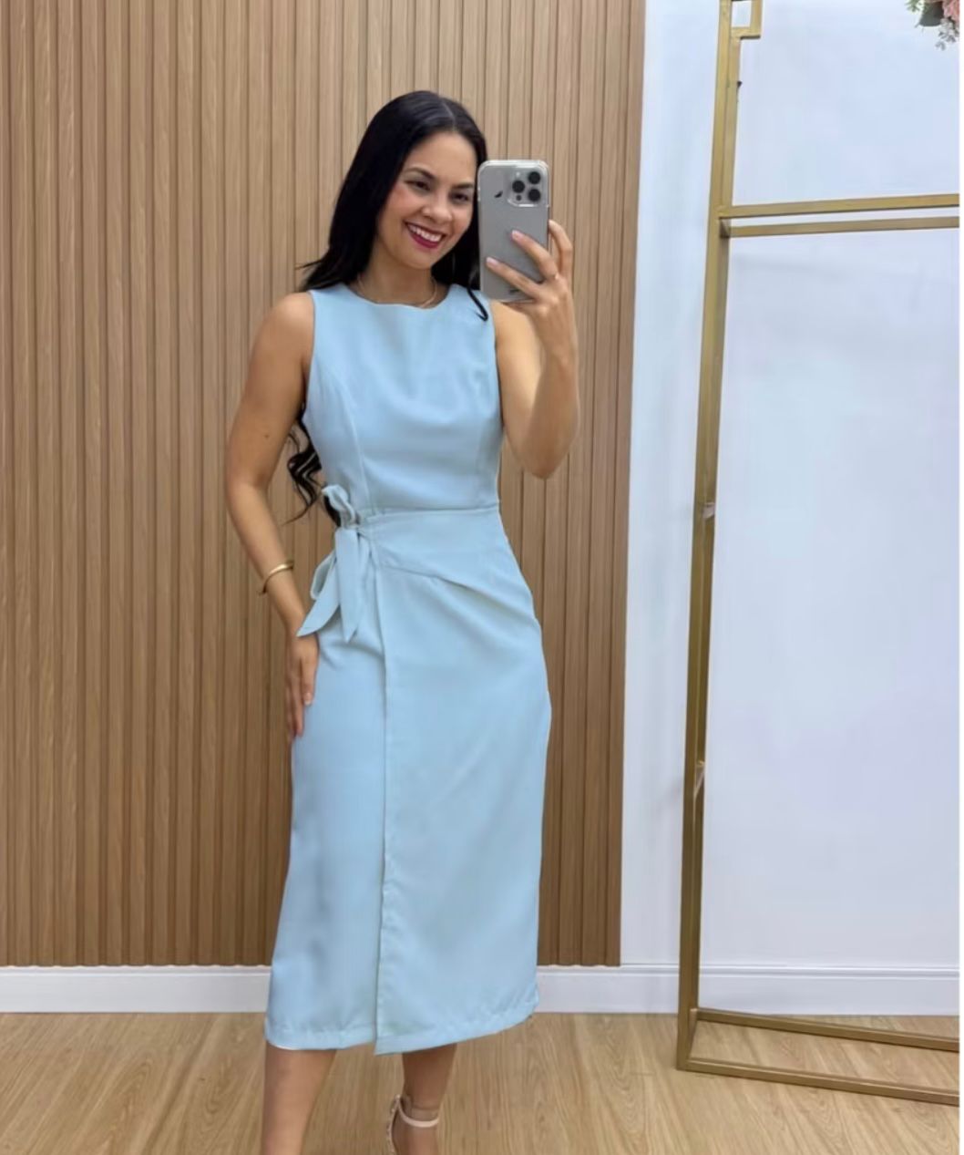 VESTIDO ANA MIDI ALFAIATARIA