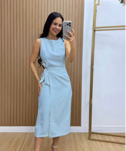 VESTIDO ANA MIDI ALFAIATARIA