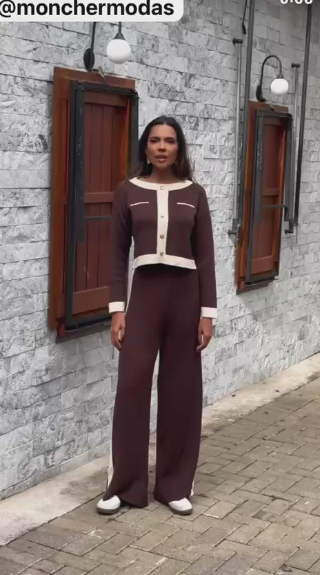 Conjunto xanel Tricôt